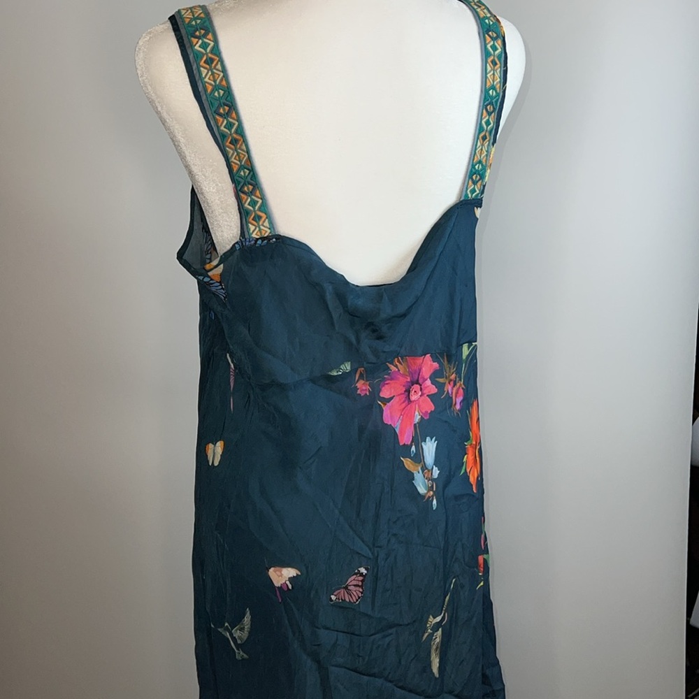 💙💜NWT JOHNNY WAS FLORAL PRINT MAXI TANK DRESS SIZE L - Picture 13 of 16